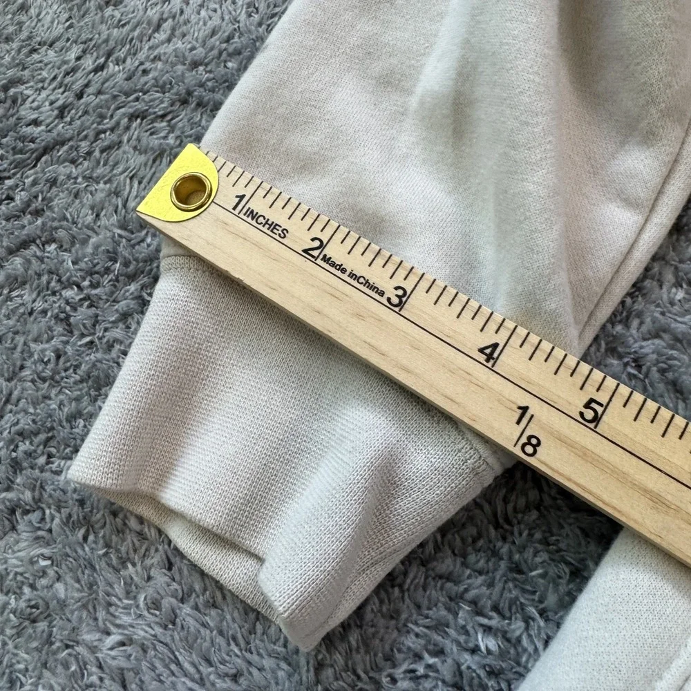 Nike Sportswear Club Fleece Hoodie Small Cream Beige Embroidered Logo